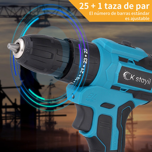 Taladro Inalámbrico Recargable Multifuncional 12v Practico