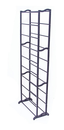 Zapatera Rack Practico 10 Niveles Negra 30 Pares Organizador