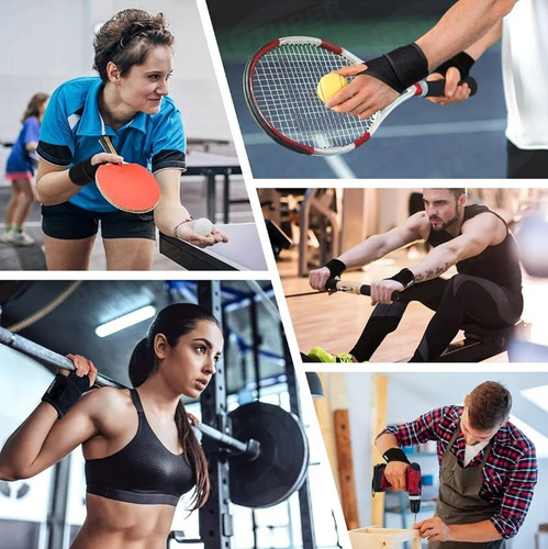 Muñequera Straps Gym Crossfit Pesas Correa De Soporte 1 Par