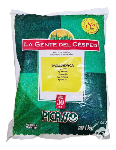 Semilla Cesped Pasto Picasso Patagonica X 5 Kg