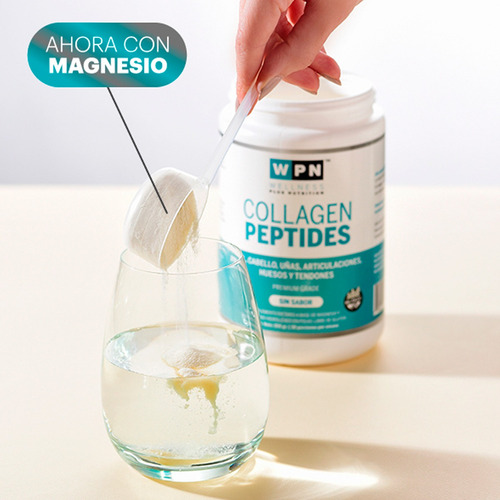 Wpn Wellness X2 Collagen Peptides Colageno Sin Sabor 300g 3c