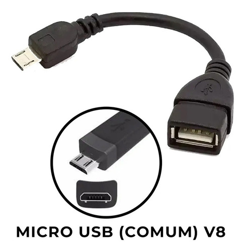 Imagem 7 de 7 de Kit Hub Usb Extensor De Portas Usb 2.0 + Otg Tipo C Ou V8