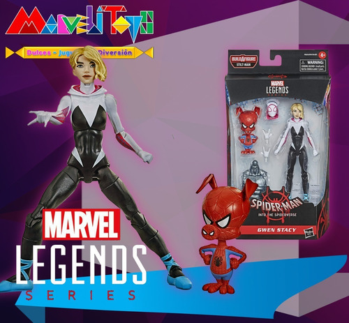 Marvel Legends - Gwen Stacy Spider-ham Into The Spider Verse (Usado)
