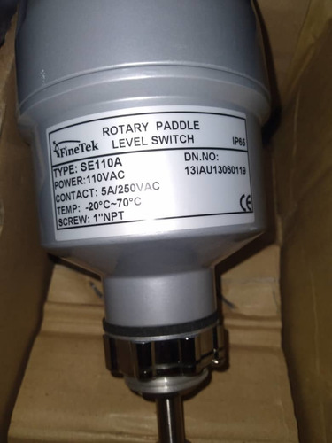 Sensor De Nivel Rotativo 110 Va Marca Finetek Mod Se110a