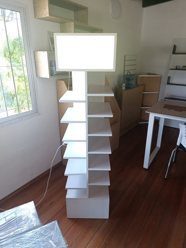 Mostrador Exhibidor Para Zapatos Blanco