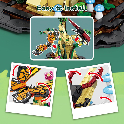 Juego De Construcción 6 En 1 De Flores E Insectos