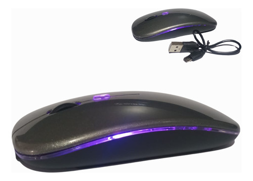 Mouse Inalámbrico Recargable Rgb Chaos Life Laptop Celular