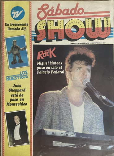 Sábado Show, Miguel Mateos Y Zas, 1987, 20 Pág, Cr04b2