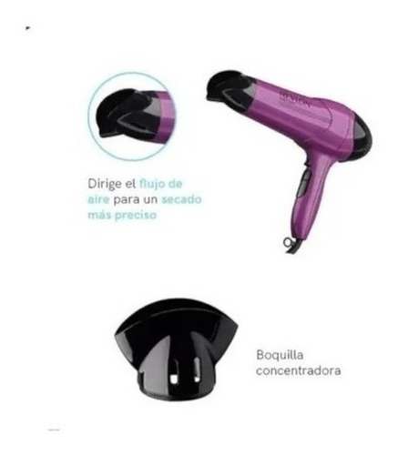 Imagen 3 de 7 de Secador de pelo Revlon rvdr773pla2a violeta violeta 220V