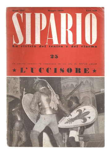 Revista Sipario Teatro Cinema Italiano Nº 25 Maggio 1948