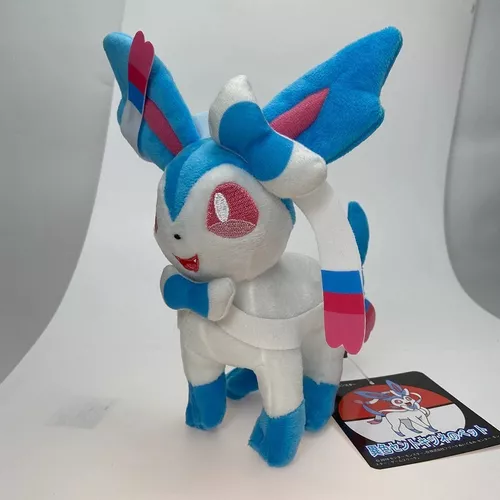 pelucia pokemon sylveon shiny eevee evolução feito á mão aprox 30