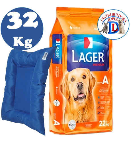 Lager Perro Adutlo 32 Kg + Colchoneta