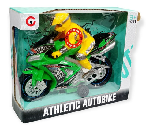 Moto Deportiva Con Luz Y Sonido Athletic Autobike Juguete