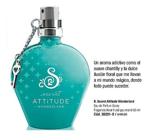 Perfume Secret Attitude Wonderland Avon 50 Ml Nuevo Sellado