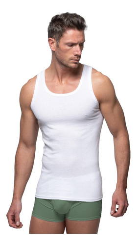 Camiseta Interior Camisilla Esqueleto Hombre Pack X6 Uni.