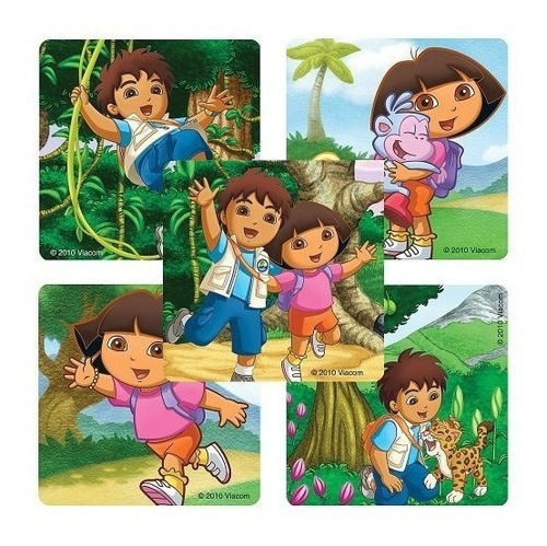 Dora La Exploradora - Diego Stickers - 100 Por Paquete