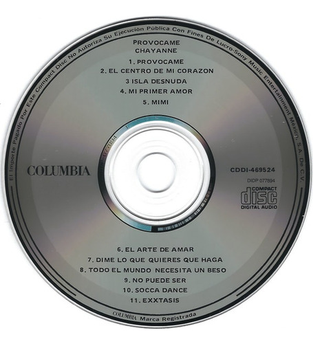 Chayanne _ Provócame (cd, Album) (Usado)