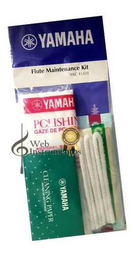 Kit Yamaha Yac Flkit Para Limpeza E Manutenção De Flauta 