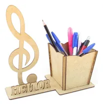 Comprar Lembrança Porta Lápis Personalizado Nota Musica Mdf Cru 15pç
