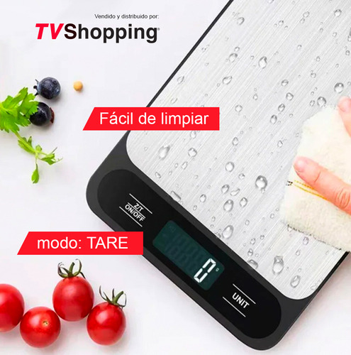 Báscula De Cocina Tvshopping Digital De Alta Precisión