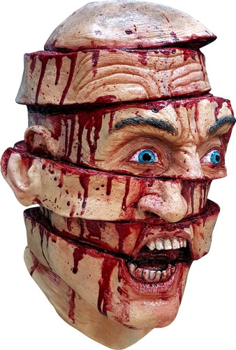 Máscara De Latex Sliced Halloween Ghoulish Color Beige