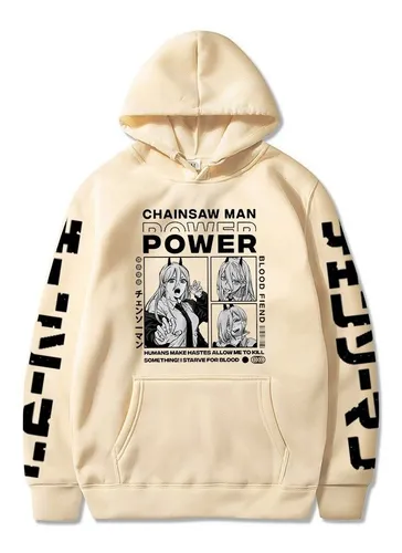 Chainsaw Man Denji Power Anime Prints Sudaderas Con Capucha