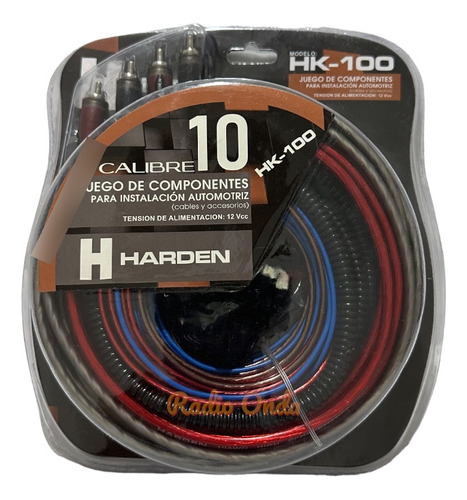Kit De Instalacion Calibre 10 Amplificador Hk-100 Harden