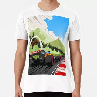 Remera Fórmula Uno Austria Póster Algodon Premium