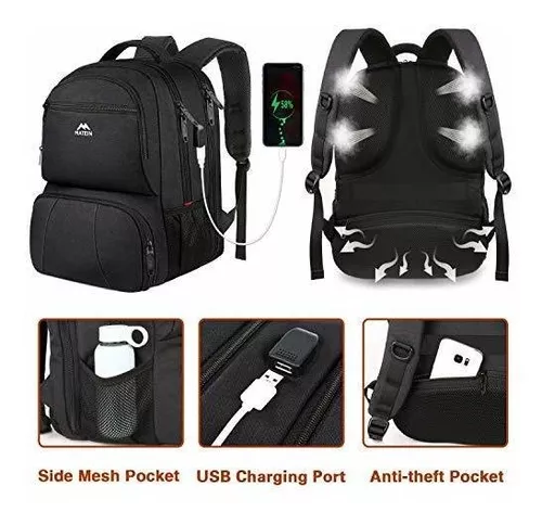 El almuerzo la mochila, refrigerador aislado Fiambrera Mochila Mochila para  portátil con puerto USB para Mujeres