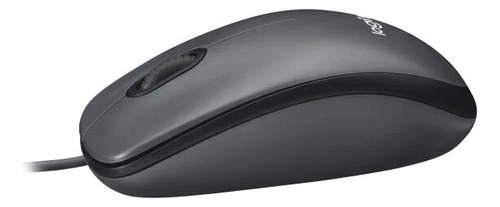 Mouse Logitech M90 Alámbrico Usb 1000dpi Negro/gris