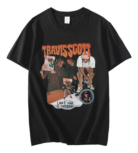 Camiseta Travis Scott Hombre Mujer Oversized Vintage Hiphop