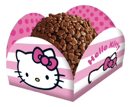 Porta Forminha - Hello Kitty - 40 Unid - Festcolor - Rizzo