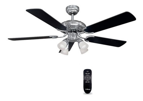 Imagen 1 de 6 de Ventilador De Techo Liliana Luz Vthm415r 5 Vel 80w Control