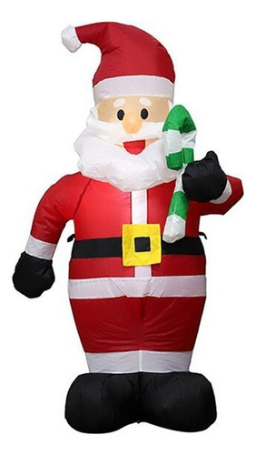 Navidad Inflable Santa Claus Con Caramelo De Caña De Casa