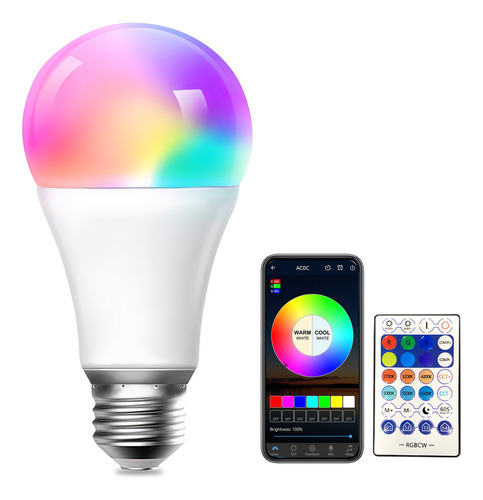 Color De Bombilla Con Luz Led Rgb Music Connection Lumen