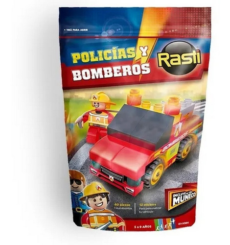 Rasti Policías Y Bomberos 44 Piezas Autobomba Ploppy 156184