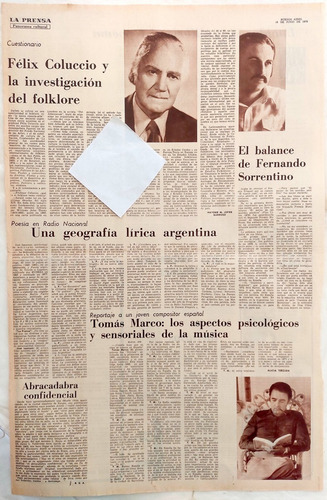 Entrevista A Félix Coluccio Investigación Del Folklore 1978