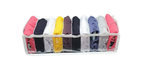 Organizador De Calcinhas P/ Gavetas Transp - Kit 4 Unidades