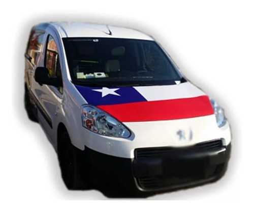 Bandera Chile Pack 3  Cubre Capot Autos Elastica - Impowick