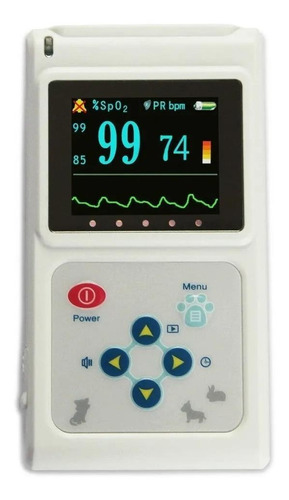  Oxímetro de pulso para  mão Contec CMS60D-VET branco