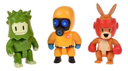 Pack 3 Figuras 8 Cms Articuladas Stumble Guys - Hazmat Nbc