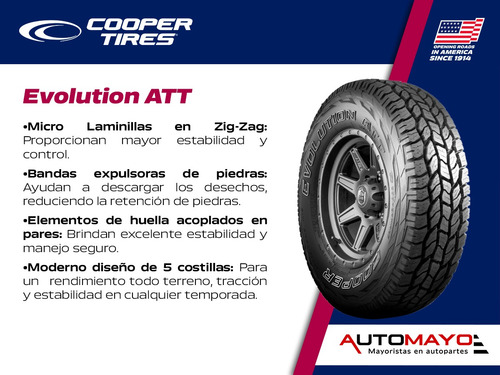 Set 2 Llantas Evolution Att Cooper 265/70r17 115t Sl
