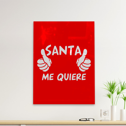 Cuadro Deco Santa Me Quiere (d1108 Boleto.store)