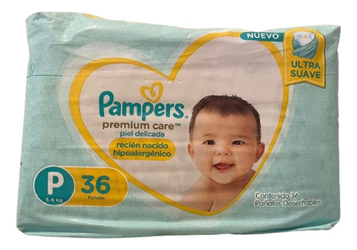 Pañales Pampers Premium Care Talle P X 36 Uni