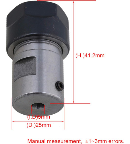 Cnc Eje Motor Er16 Tipo Extensión Rod Collect Chucks H...