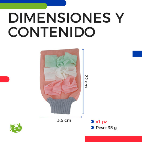 Guante Exfoliante de Ducha Slim Company Manopla Para Baño Limpieza Profunda corporal Retira Piel Muerta Color Rosa