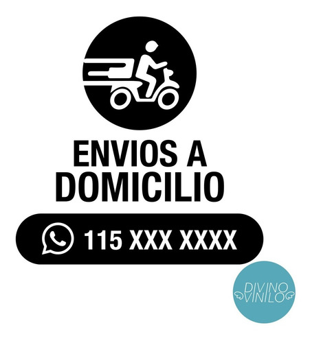 Vinilo Para Local Comercial- Delivery -personalizado!