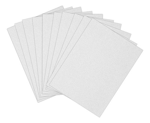 Papel Glitter 180g Prata A4 - 05 Folhas Cor Prateado