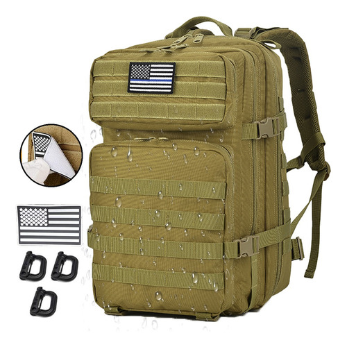 Mochila Táctica Militares Multifuncional De 55l Y Accesorios