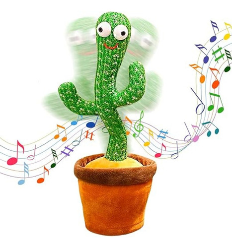 Cactus Bailarín Peluche Juguete Bebé Felpa Niños Recargable